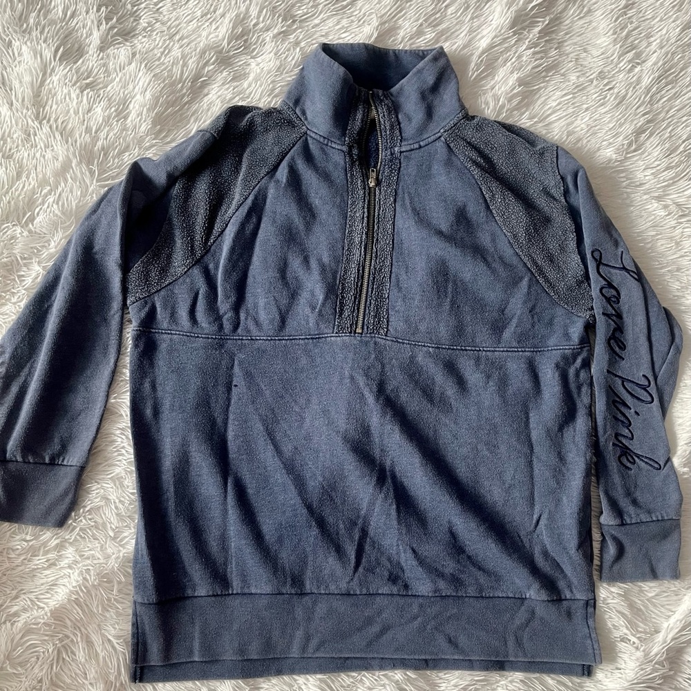 PINK Quarter Zip Campus Pullover